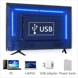 2M Smart LED Strip for TV, Smart, RGB, Alexa, TV Backlight- Lepro