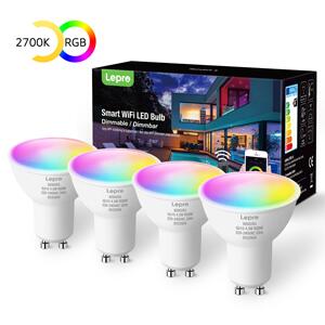 lepro wifi smart bulbs gu10