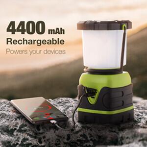 1600 Lumens Solar Powered Camping Lights Rechargeable LED Camping Lantern