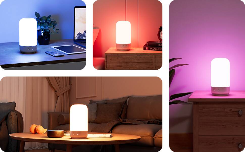 Lepro Smart Bedside Table Lamp, Lepro Wifi Smart Bedside Table Lamp
