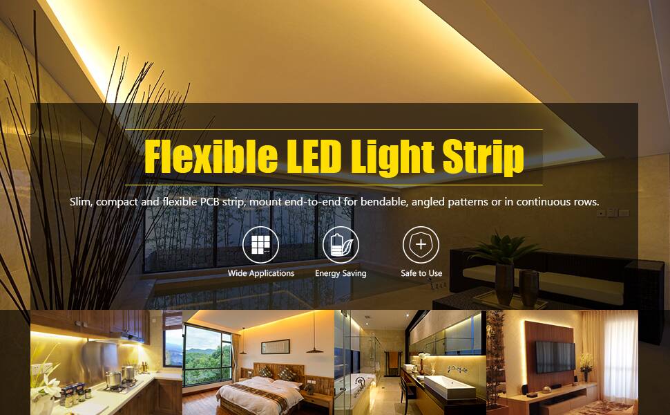 LE LED Tape string lights 12V Warm White 5M Rope