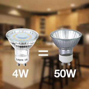 Lepro Lampadina LED GU10, Faretti LED GU10 4W (Equivalente a 50W