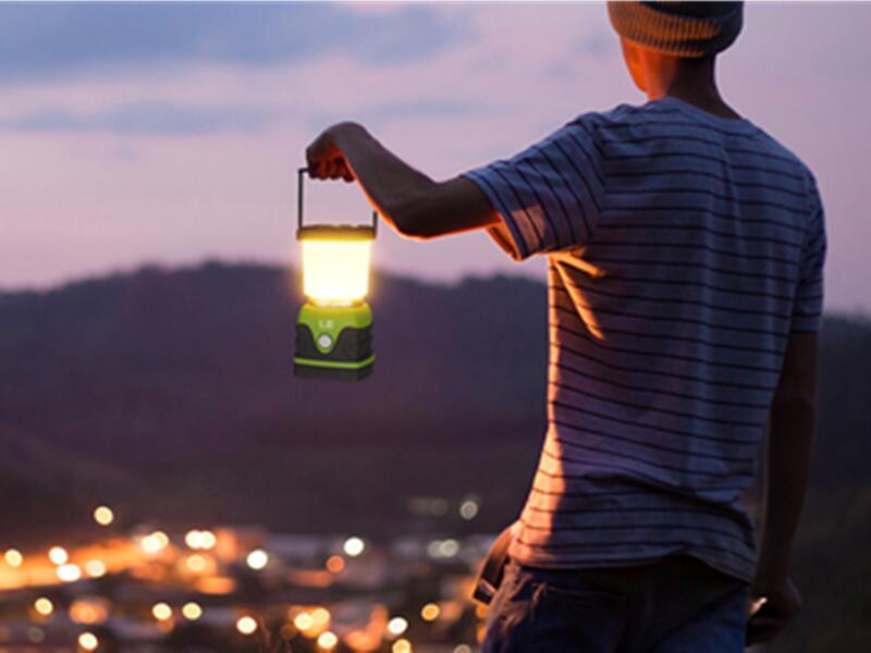 LED Camping Lantern Dimmable 4 Modes Emergency Light Waterproof Lepro