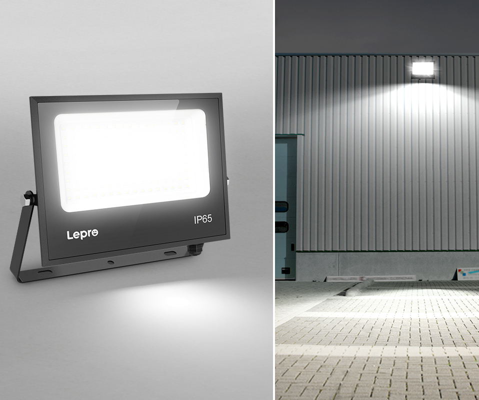 150w equivalent outlet led flood light