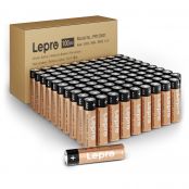 Lepro AAA Alkaline Batteries [Pack of 100], 1.5 Volt 1200mAh LR03 MN2400, Long Lasting Power, Holds Power Up to 10 years, Anti-Leakage Technology, Ideal for Everyday Devices