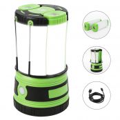 Lepro Camping Lantern with 2 Detachable Torch, USB Rechargeable and Battery Operated, 1000 Lumen 4 Lighting Modes Camping Light, Outdoor Searchlight for Emergency, Hiking, Fishing, Power Cuts and More
