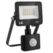 15W Motion Sensor LED Security Light, Outdoor Flood Lights, Daylight White, 100W Halogen Equivalent