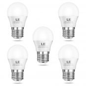 Lighting EVER LE E27 LED Light, Warm White 2700K, 25W Incandescent Lamp Equivalent, 3W 240lm, G45 Golf Ball Bulb, Pack of 5 [Energy Class A+]