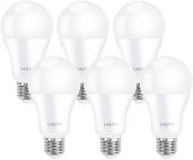 Lepro E27 LED Bulbs 13.5W, 100W Incandescent Bulb Equivalent, 1521lm Super Bright ES Bulb, Warm White 2700K, Pack of 6