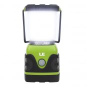 LE Camping Lantern, 1000 Lumen LED Outdoor Lights, 4 Modes Battery Powered Emergency Light, Water Resistant Tent Light for Camping, Hiking, Fishing, Power Cuts and More