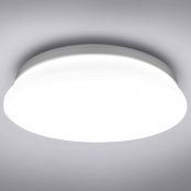 LE Ceiling Light, 22W LED, 1500lm, 5000K Daylight White, φ30cm Round, Flush Ceiling Light for Kitchen, Hallway, Office, Porch and More