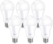 Lepro E27 LED Light Bulbs Screw in, 100W Equivalent, Cool White 6500K Daylight, 13.5W 1521lm Super Bright ES LED Bulb, GLS Energy Saving Lightbulbs, Non-dimmable, Pack of 6