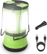 LE Camping Lantern with 2 Detachable Torches, Camping Lights Rechargeable and Battery Powered, 600 Lumen, Outdoor Camping Accessories for Tent, Caravan, Emergency, Fishing, Power Cuts and More