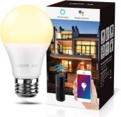 Lepro E27 Smart Bulb, WiFi Smart Light Bulb, Works with Alexa and Google Home, Dimmable LED Bulb Screw, 9W = 60W, Warm White 2700K, 806lm, App and Voice Control, No Hub Required
