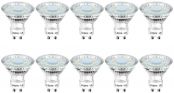 Lepro GU10 LED Bulbs, Daylight White 5000K, 50W Halogen Spotlight Equivalent, 4W 325lm Energy Saving Light Bulbs, 110° Wide Beam, Non-dimmable, Pack of 10