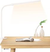 Lepro LED Desk Lamp with Clamp, White