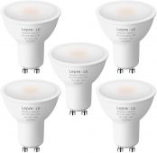 LE GU10 LED Bulbs, Warm White 2700K LED Light Bulbs, 4W Energy Saving GU10 Bulbs, 32W Halogen Spotlight Equivalent, 345lm, 100° Beam Angle, Non Dimmable, AC 220-240V, Pack of 5