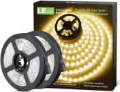Lepro Warm White LED Strip Lights 10M (2x5M), 2400lm Flexible Lightstrip for Kitchen Cabinet Mirror Door and More (12V Power Supply Required)