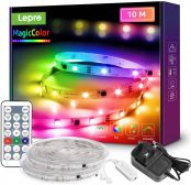Lepro RGBIC 10M LED Strip Lights, Multi Colour Chasing Dreamcolour LED Light