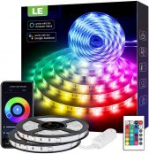 LE LED Strip Lights, 10m WiFi Smart LED Light Strip, Works with Alexa and Google Assistant, App Control RGB LED Lights with Remote for Bedroom TV Party Kitchen, 300 LED Beads