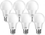LE E27 LED Bulbs 8W, 60W Incandescent Bulb Equivalent, Warm White 2700K, 806lm Edison Screw ES Lightbulb, Non-dimmable, Pack of 6