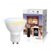 WiFi Smart GU10 LED Bulb, Warm White to Cool Daylight 2700K – 6500K, Dimmable
