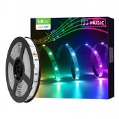 2 Pack 5M Music Sync RGB LED Strip Lights, Smart, Wifi, Work with Alexa and Google