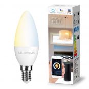 Smart Bulb E14 Dimmable LED Candle Bulb, Warm White to Cool Daylight,