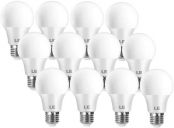 LE E27 LED Bulbs 8W, 60W Incandescent Bulb Equivalent, Warm White 2700K, 806lm Edison Screw ES Lightbulb, Pack of 12