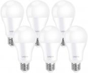Lepro E27 Screw LED Bulbs, 100W Incandescent Bulb Equivalent, Daylight White 6500K, 13.5W 1521lm Super Bright ES Bulb, GLS Energy Saving Lightbulbs, Non-dimmable, Pack of 6