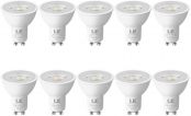LE GU10 LED Bulbs 4W, 50W Halogen Spotlight Equivalent, 350lm, Warm White 2700K, 36° Spot Light, Non-dimmable, Pack of 10