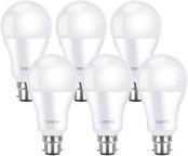 Lepro Bayonet Light Bulbs, 100W Incandescent Bulb Equivalent, Daylight White 6500K, 13.5W B22 LED Bulbs, Super Bright 1521lm GLS Lightbulbs, Non-dimmable, Pack of 6
