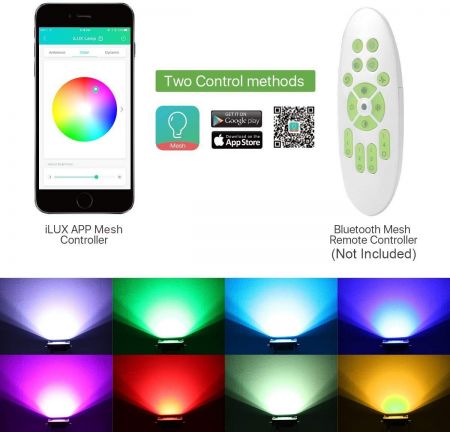 LE iLUX 10W RGB Flood Light Bluetooth Mesh and APP Control LED