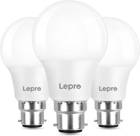 Lepro Bayonet Light Bulb 60W Equivalent Warm White 2700K 8.5W 806lm B22 LED Bulb BC