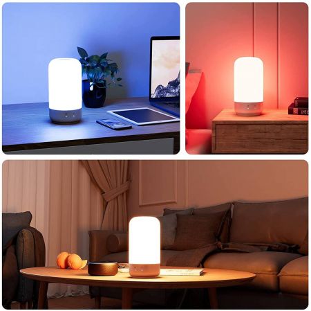 Lepro Bedside Table Lamp Rgb Colour, Side Table Light For Bedroom