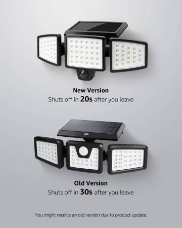 Solar Lights Outdoor,100 LED Solar Motion Sensor Security Lights Solar