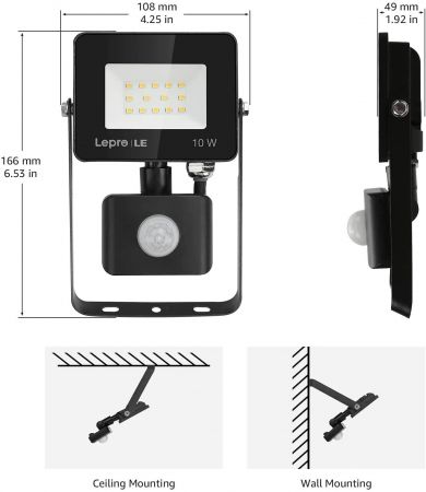 Ceiling mount led discount flood light