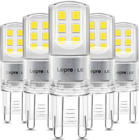 Civiel Renaissance Zachte voeten LE G9 LED Light Bulbs 5W Daylight White 3000K