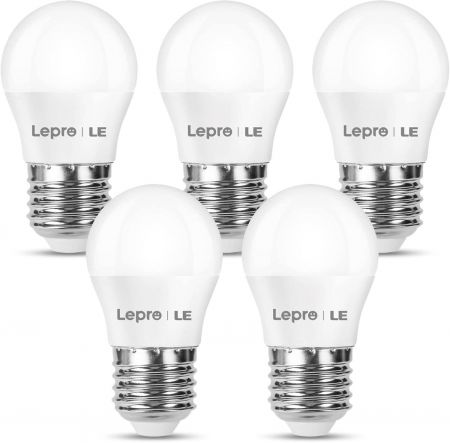 E27 LED Bulbs 3W G45 Golf Ball Mini Globe Bulb Warm White 2700K 25W Incandescent Bulb Equivalent 240lm Edison Screw ES Lightbulbs Non dimmable Pack of 5 Energy Class A