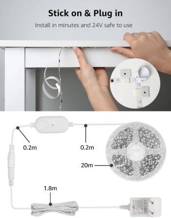 20m led strip lights alexa 2025