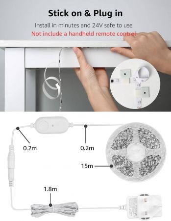 15m led strip lights alexa on sale
