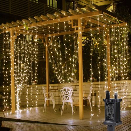 Plug in outdoor string lights outlet