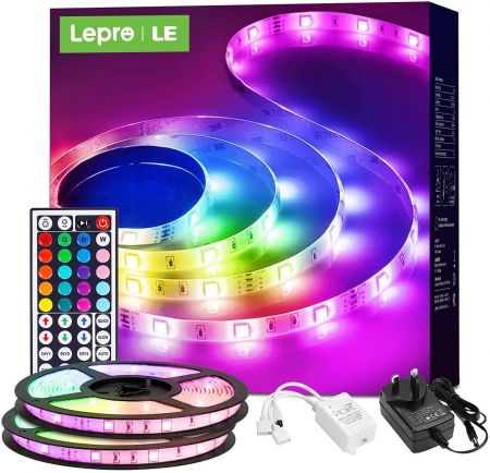 for Indoor and Outdoor Decoration Dimmable IP65 Waterproof LE 10M LED Strips Lights RGB Colour Changing Rope Light 