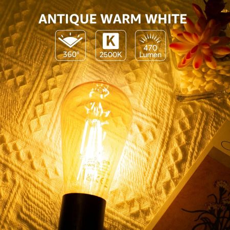 Warm filament bulb store