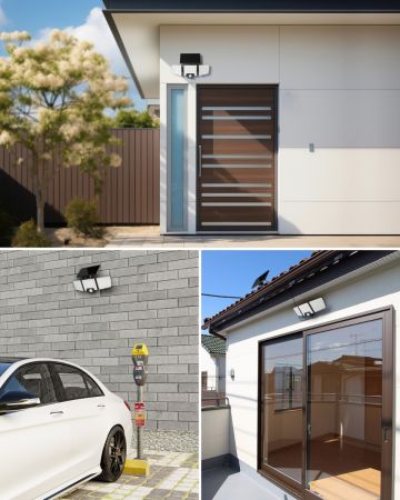 Solar light for over deals garage door