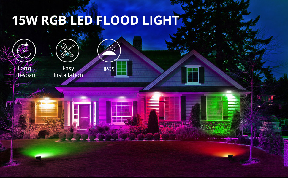 15W RGB floodlight