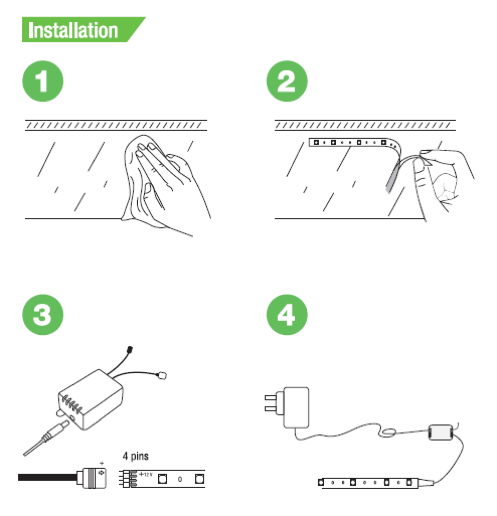 how to wire up led light strip