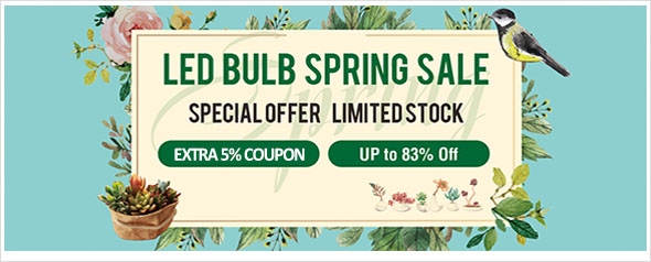 LED BULB SPRING SALE！ Up to 78% off all LED bulbs