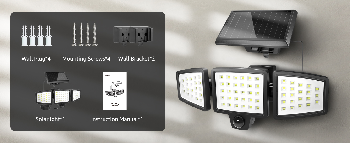 Solar motion store sensor light manual